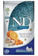 N&D Ocean Mini Adult Morina Balıklı Portakallı Balkabaklı Yetişkin Köpek Maması 2,5 Kg