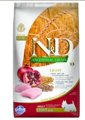 ND Az Tahıllı Tavuklu Light Mini Köpek Maması 2,5 Kg