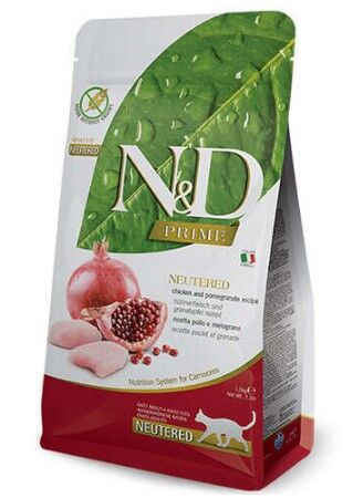 ND Tahılsız Tavuklu Narlı Yetişkin Kısır Kedi Maması 1,5 KG