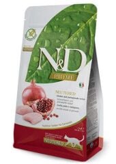 ND Tahılsız Tavuklu Narlı Yetişkin Kısır Kedi Maması 1,5 KG