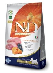 ND Pumpkin Adult Mini Balkabaklı Kuzulu Yetişkin Köpek Maması 2,5 KG