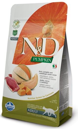 ND Tahılsız Pumpkin Ördek Kavun Kedi Maması 1,5 Kg