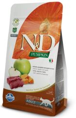ND Pumpkin Balkabaklı Geyikli Elmalı Yetişkin Kedi Maması 1,5 KG