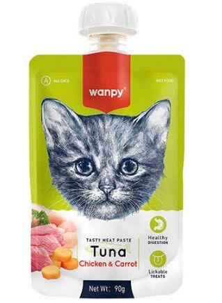 Wanpy Taze Somonlu Tavuklu Kedi Et Ezmesi 90 Gr(203610)