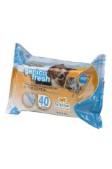 Genico Fresh Kedi Köpek Temizlik Mendili Marine Kokulu