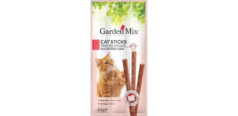 Kuzu Etli Kedi Stick Ödül 3x5g