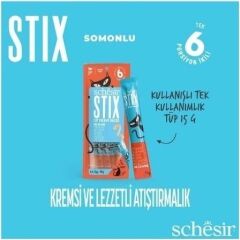 Cat Stick Somonlu Sıvı Kedi Ödül Maması 6 Adet 15 Gr