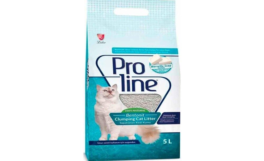 Pro Line Marsilya Sabun Kokulu Bentonit Kedi Kumu 5 LT