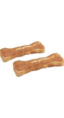 Tavuk Eti Kaplı Kemik Köpek Ödülü 2 li 10 cm 120 gr
