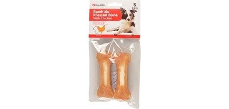 Tavuk Eti Kaplı Kemik Köpek Ödülü 2 li 10 cm 120 gr