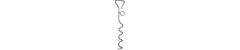Köpekler Için Bahçe Bağlama Kazığı Galvanize 40 cm