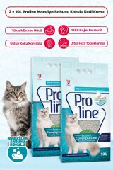 Proline Marsilya Sabun Kokulu Topaklanan Bentonit Kedi Kumu 10 Lt