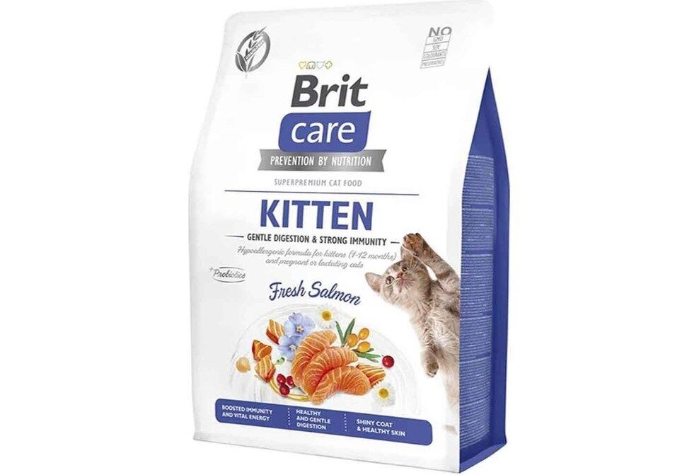 Brit Care Gentle Digestion & Strong Immunity Somonlu Tahılsız Yavru Kedi Maması 7kg