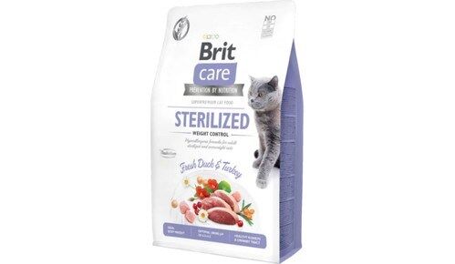 Brit Care Hypo-Allergenic Ördekli Hindili Tahılsız Kısır Kedi Maması 7 Kg
