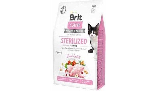Brit Care Hypo-Allergenic Sensitive Tahılsız Tavşanlı Kısır Kedi Maması 7kg