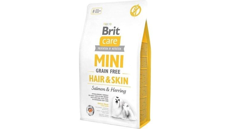 Brit Care Mini Hair Skin Somon Balıklı küçük Irk Köpek Maması 2 Kg