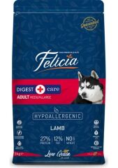 Felicia Düşük Tahıllı Hipoalerjenik Kuzu Etli Orta ve Büyük Irk Yetişkin Köpek Maması 3kg