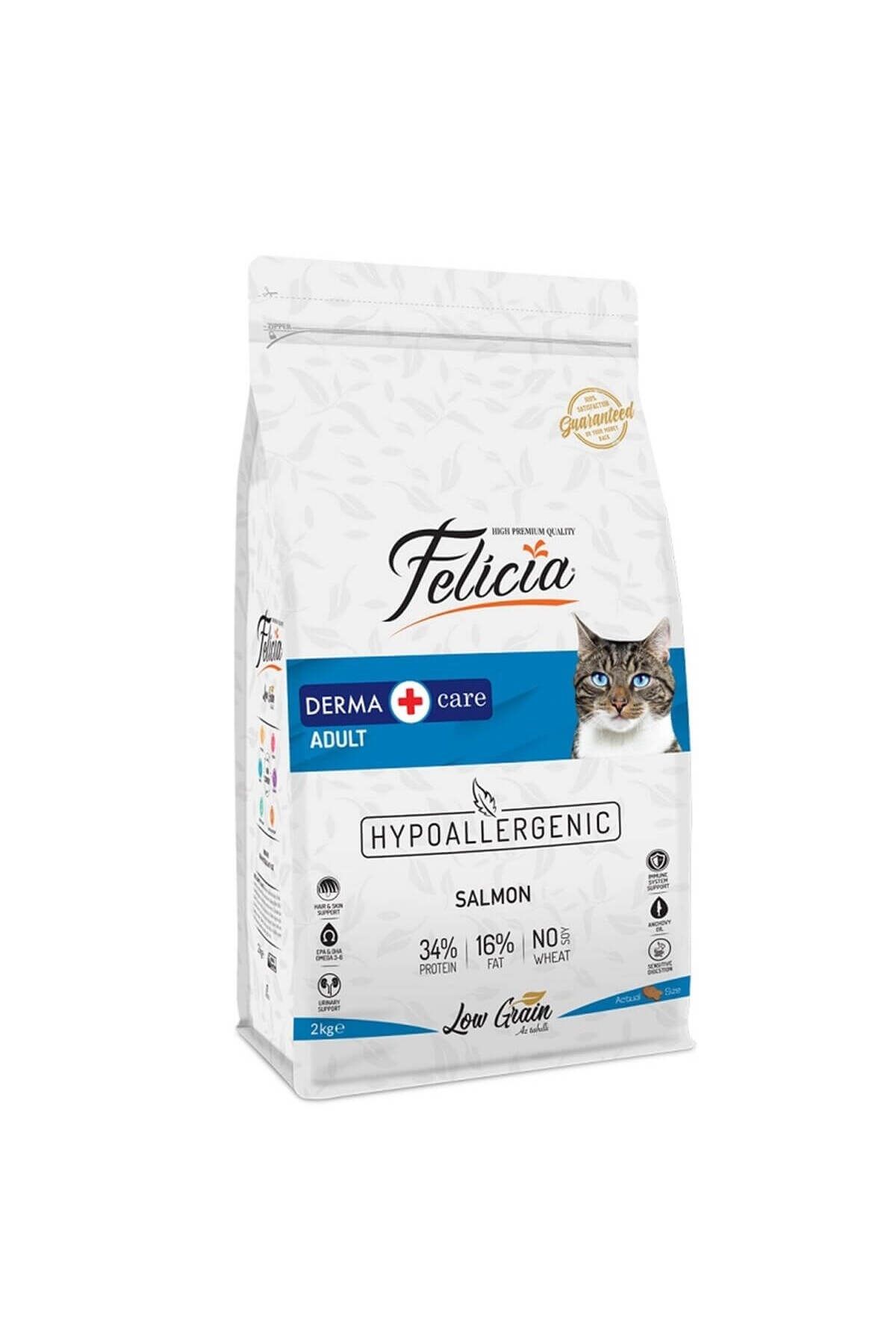 Felicia Düşük Tahıllı Hipoalerjenik Somonlu Yetişkin Kedi Maması 2kg