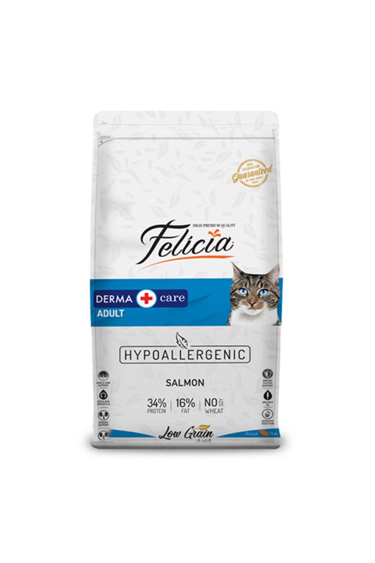 Felicia Düşük Tahıllı Hipoalerjenik Somonlu Yetişkin Kedi Maması 12kg