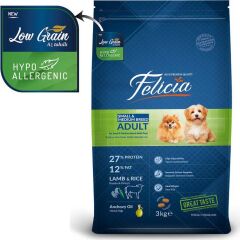 Felicia Az Tahıllı Yetişkin Kuzulu Small/Mini Hypoallergenic Köpek Maması 3kg