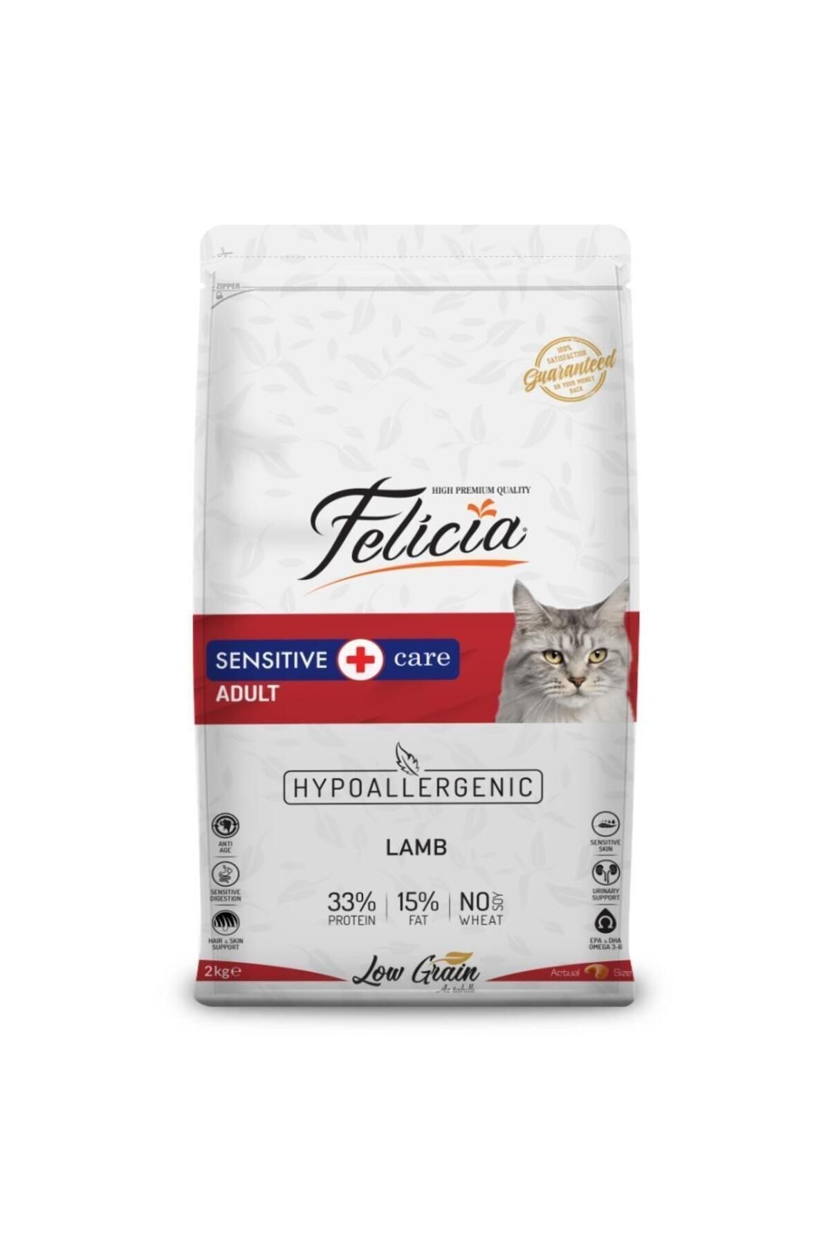 Felicia Kuzu Etli Yetişkin Kedi Maması Düşük Tahıllı Hipoalerjenik 12 Kg
