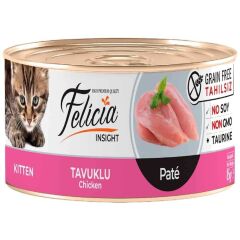 FeliFelicia Kıyılmış Tavuklu Tahılsız Yavru Kedi Konservesi 85gr