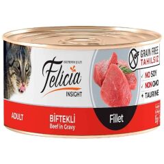 Felicia Tahılsız Biftek Filetolu Yaş Kedi Maması 85 Gr