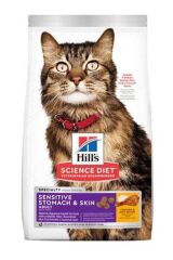 Hill's Sensitive Stomach Skin Deri Tüy ve Sindirim Hassasiyeti için Yetişkin Kedi Maması