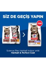 Hills Hairball İndoor Tavuklu Tüy Yumağı Önleyici Yetişkin Kedi Maması 1.5 KG