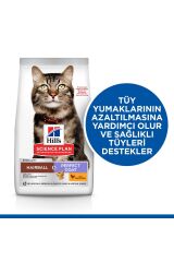 Hills Hairball İndoor Tavuklu Tüy Yumağı Önleyici Yetişkin Kedi Maması 1.5 KG