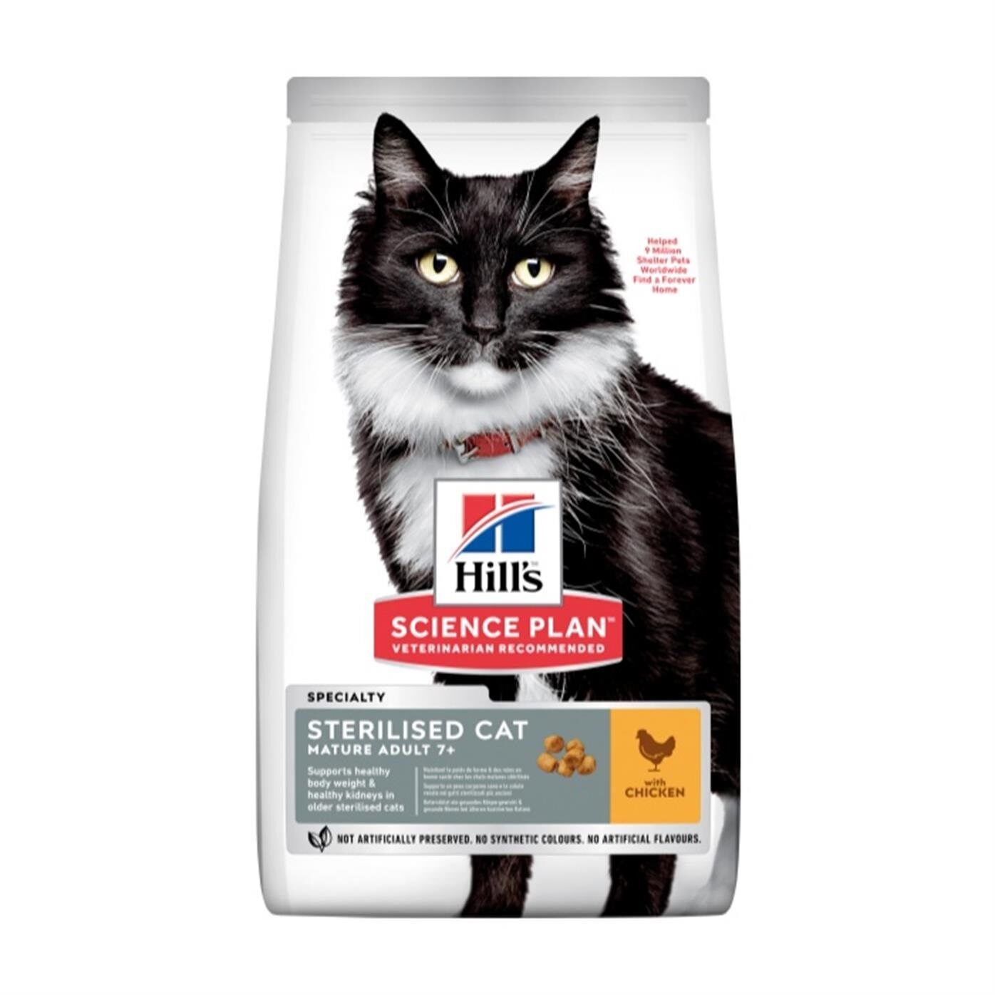 Hill's Mature +7 Sterlised Tavuklu Kısırlaştırılmış Yetişkin Kedi Maması 1.5 KG