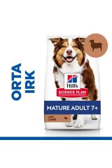 Hills Mature Adult Lamb 7+ Kuzu Etli Orta ırk Yaşlı Köpek Maması 2,5 Kg