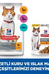 Hills Sterilised Kısırlaştırılmış Tavuklu Kedi Maması 15 Kg