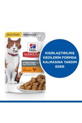 Hills Sterilised Tavuklu Pouch Kısırlaştırılmış Konserve Kedi Maması 85 Gr