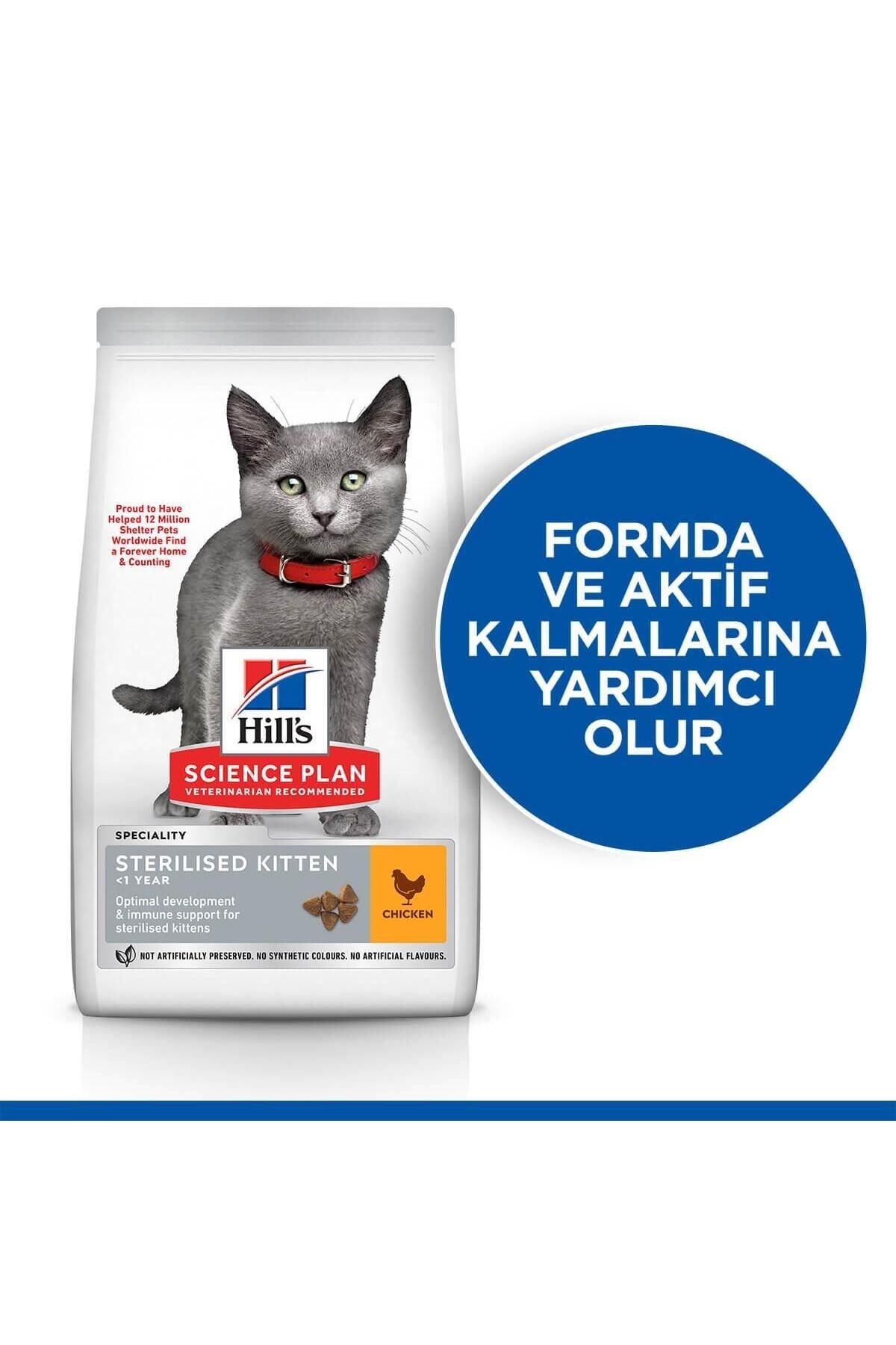 Hill's Sterilised Kitten Tavuklu Kısırlaştırılmış Yavru Kedi Maması 3 Kg