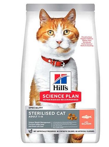 Hill's SCIENCE PLAN Somonlu Kısırlaştırılmış Yetişkin Kedi Maması 3 Kg