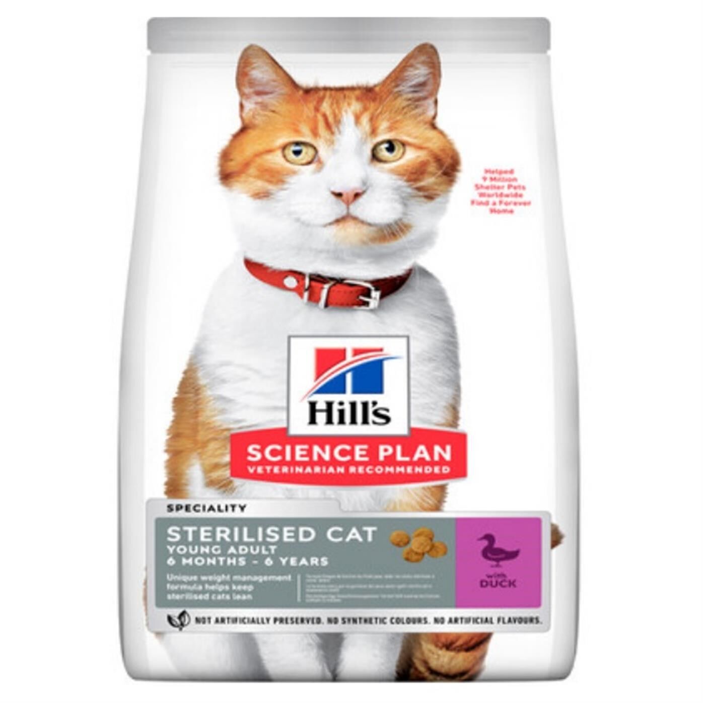 Hill's Young Sterilised Ördekli Kısırlaştırılmış Kedi Maması 3 Kg