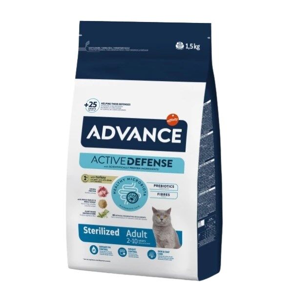 Advance Sterilised Hindili Kısırlaştırılmış Kedi Maması 15 Kg