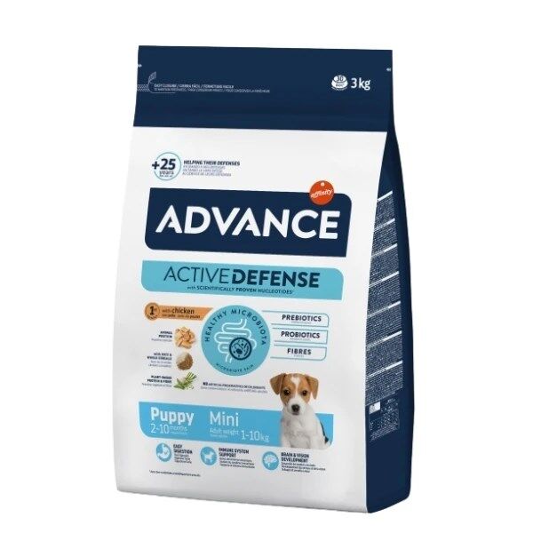 Advance Puppy Protect Mini Tavuklu Küçük Irk Yetişkin Köpek Maması 3Kg