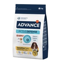 Advance Sensitive Medium Maxi Somonlu Hassas Orta Büyük Irk Yetişkin Köpek Maması 3Kg