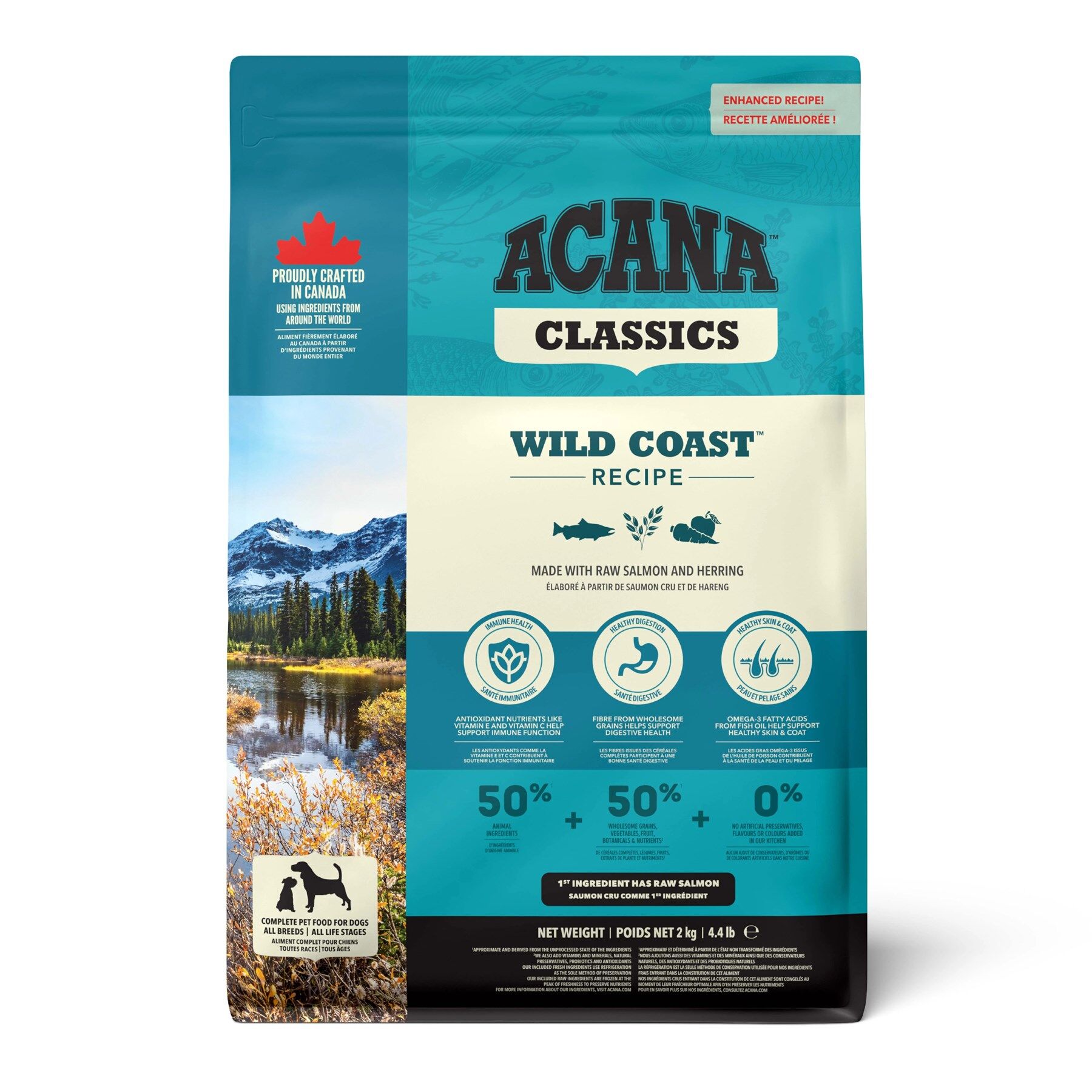 Acana Classics Wild Coast Düşük Tahıllı Balıklı ve Sebzeli Yetişkin Köpek Maması 2 Kg