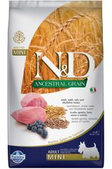 N&D Low Mini Adult Kuzulu Yaban Mersinli Yetişkin Köpek Maması 2,5 KG