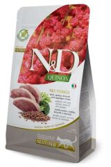 N&D Quinoa Neutered Ördek Kinoa Aromalı Kısırlaştırılmış Kedi Maması 1,5 Kg