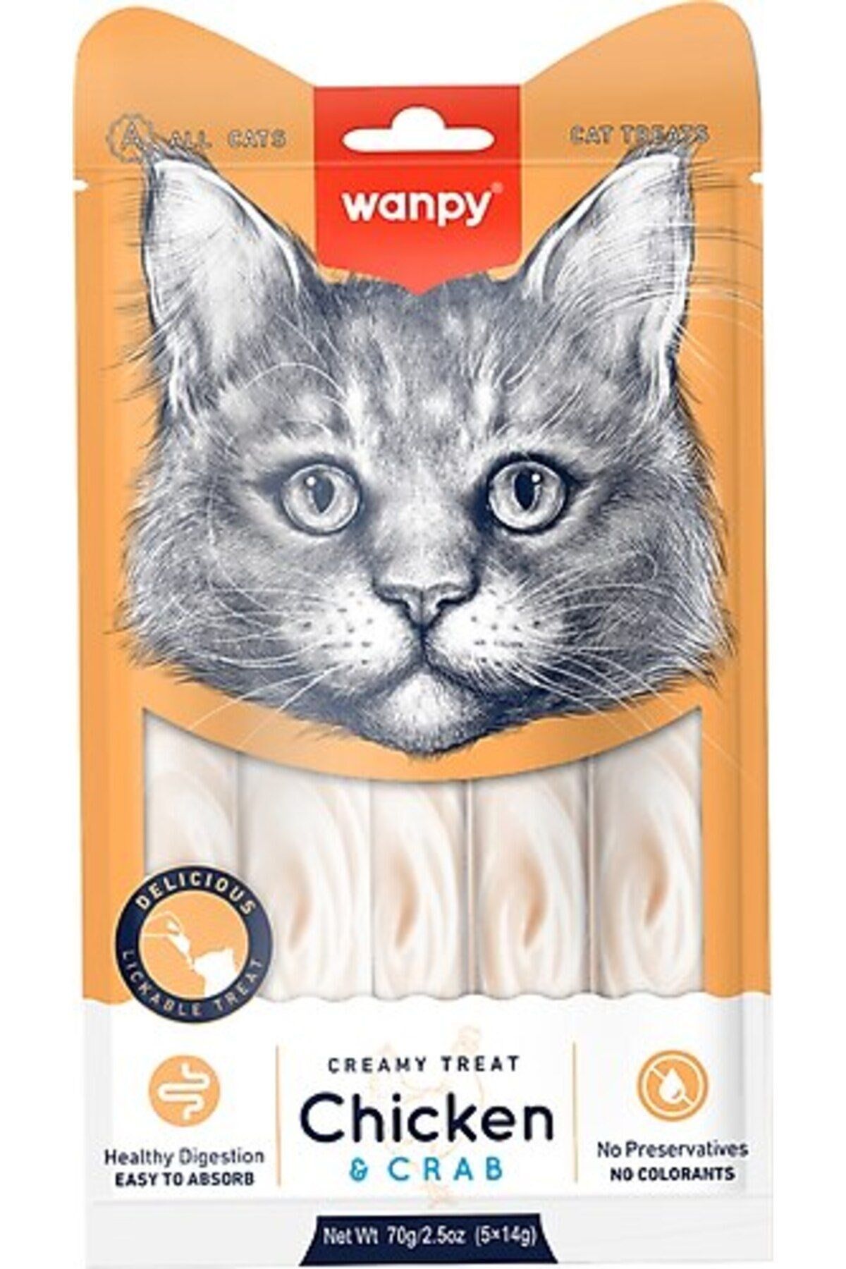 Wanpy Tavuk-Yengeç  Krema Ödül 5*14gr (RA-56)