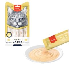 Wanpy Sıvı Tavuklu Kremalı Kedi Ödülü 5x14 gr ( RA-049 )