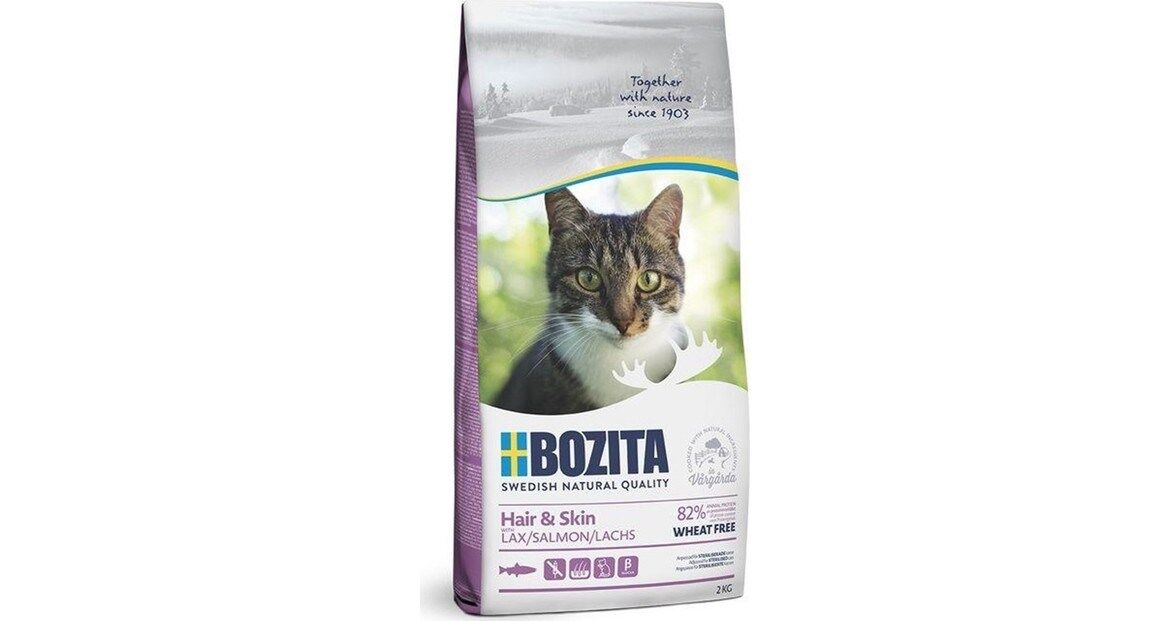 Bozita Feline Hair & Skin Tahılsız Somon Balıklı Yetişkin Kedi Maması 2 Kg