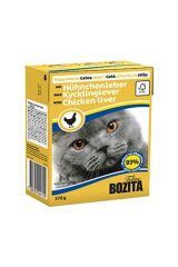 Bozita Tahılsız Tavuklu ve Ciğerli Yetişkin Konserve Kedi Maması 370 gr