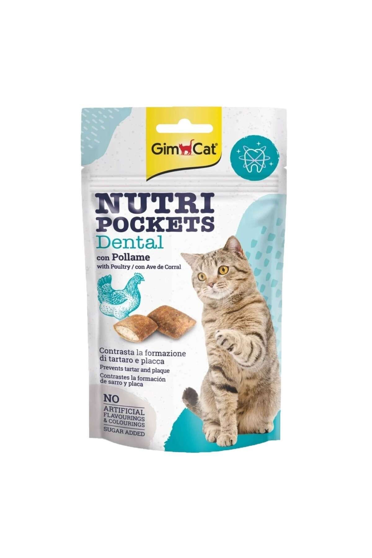 GimCat Kedi Ödül Tableti Peynir Dental 60 Gr