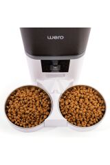 Wero 1080p Çift/teKaseli Mama Kabı, Ayarlanabilir Kamera, 6 Lt, Wifi Kontrol Kedi/Köpek Besleyici