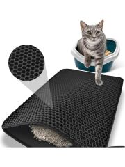 Moodly Elekli Kedi Kumu Tuvalet Önü Paspası  Büyük Boy 60 x 40